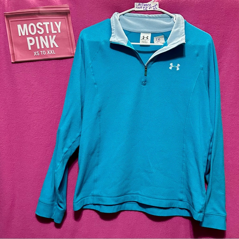 Under Armour Teal and Light Gray Pullover